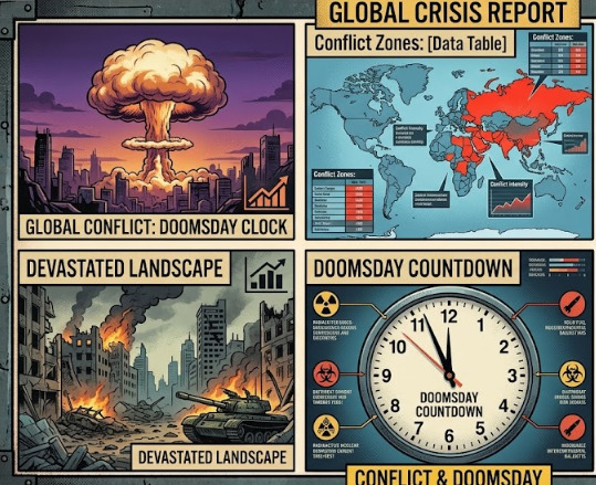 Global crisis report - WW3 doomsday scenarios