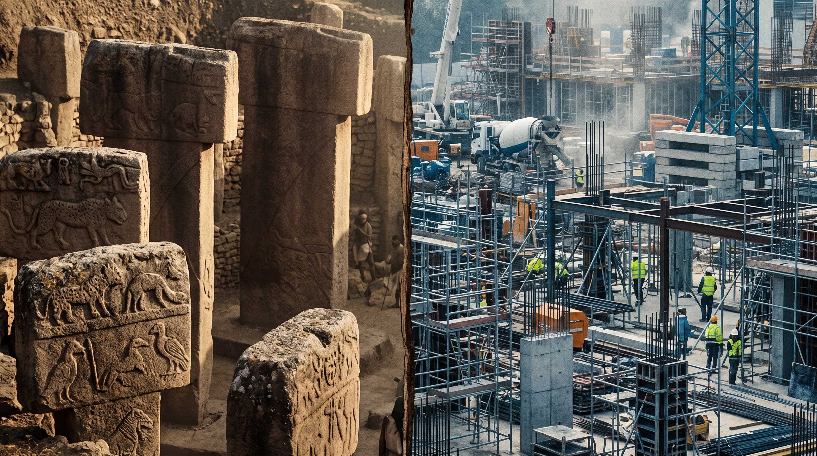 Ancient precision vs modern construction